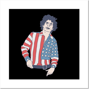 Abbie Hoffman - American Flag - Political Activism Posters and Art